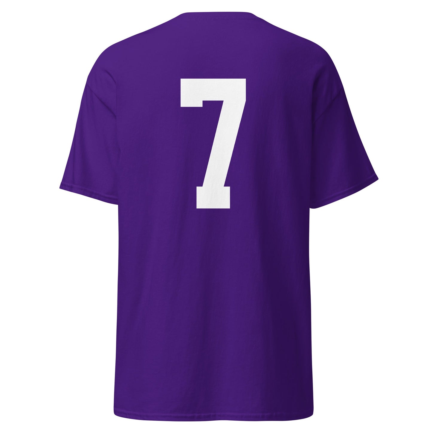 LSU Football 7 Mens T Shirt Purple