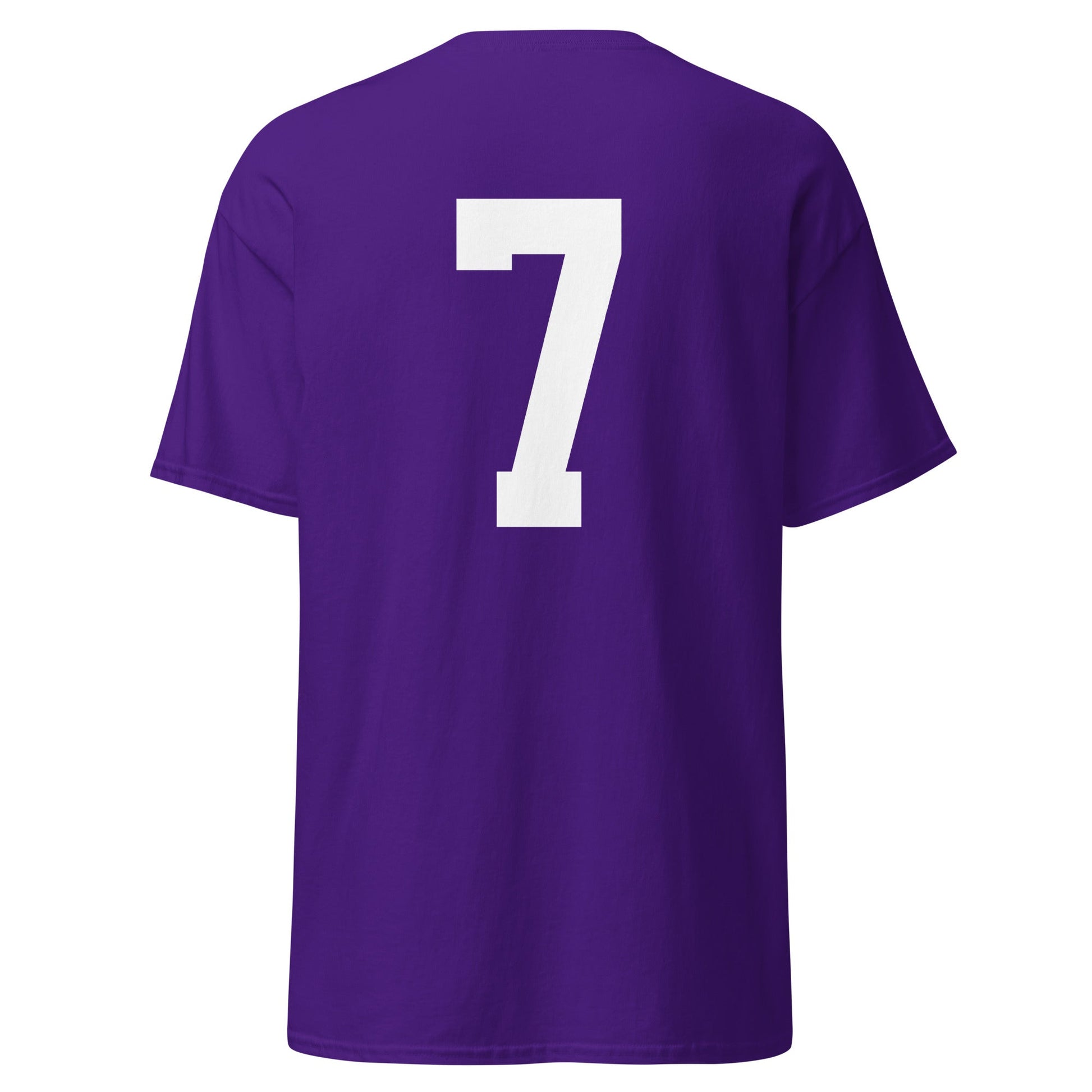 LSU Football 7 Mens T Shirt Purple