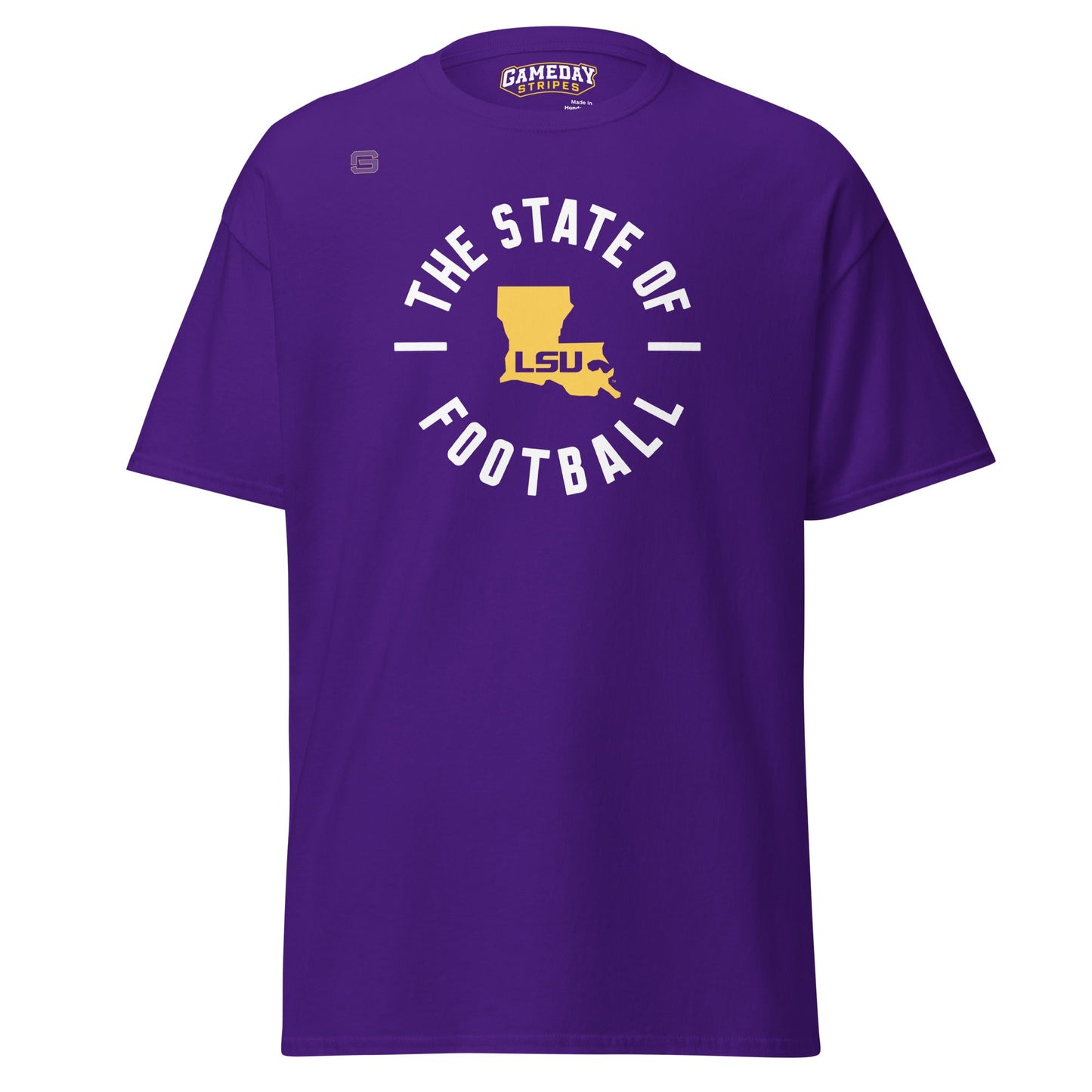 LSU Football State of Football Mens T Shirt