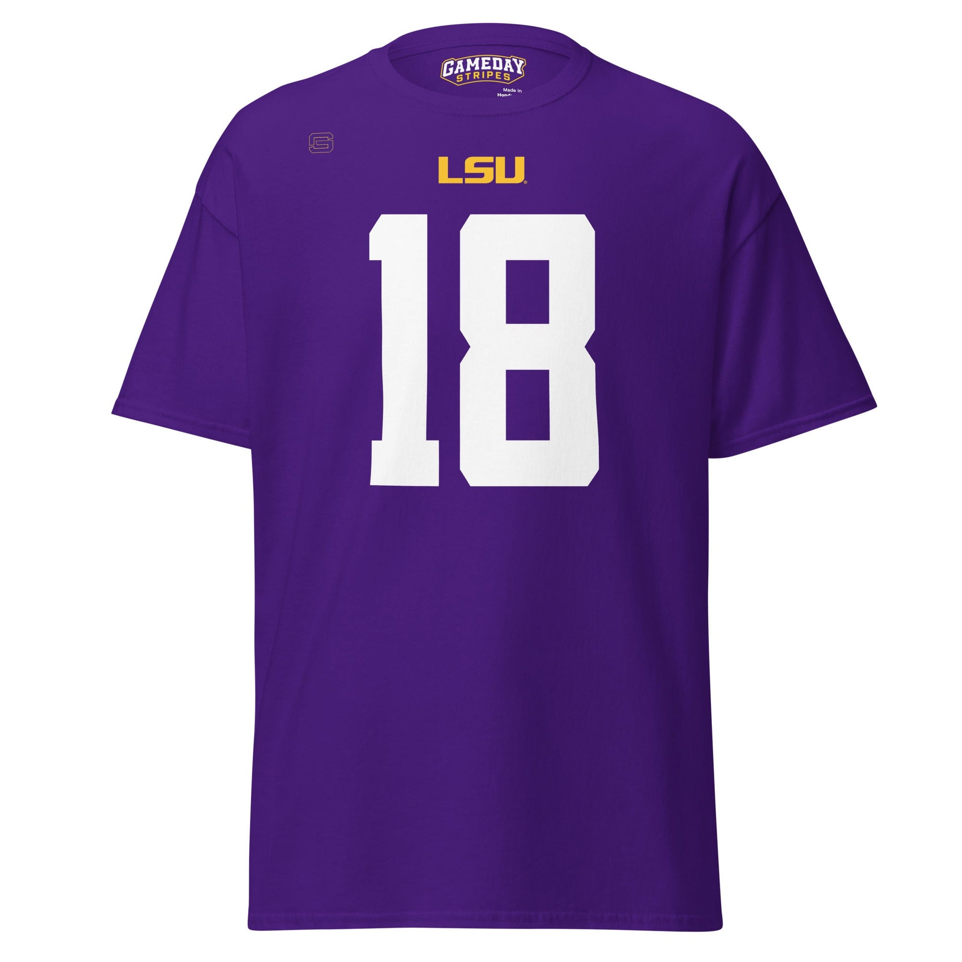LSU Football 18 Mens T Shirt Purple