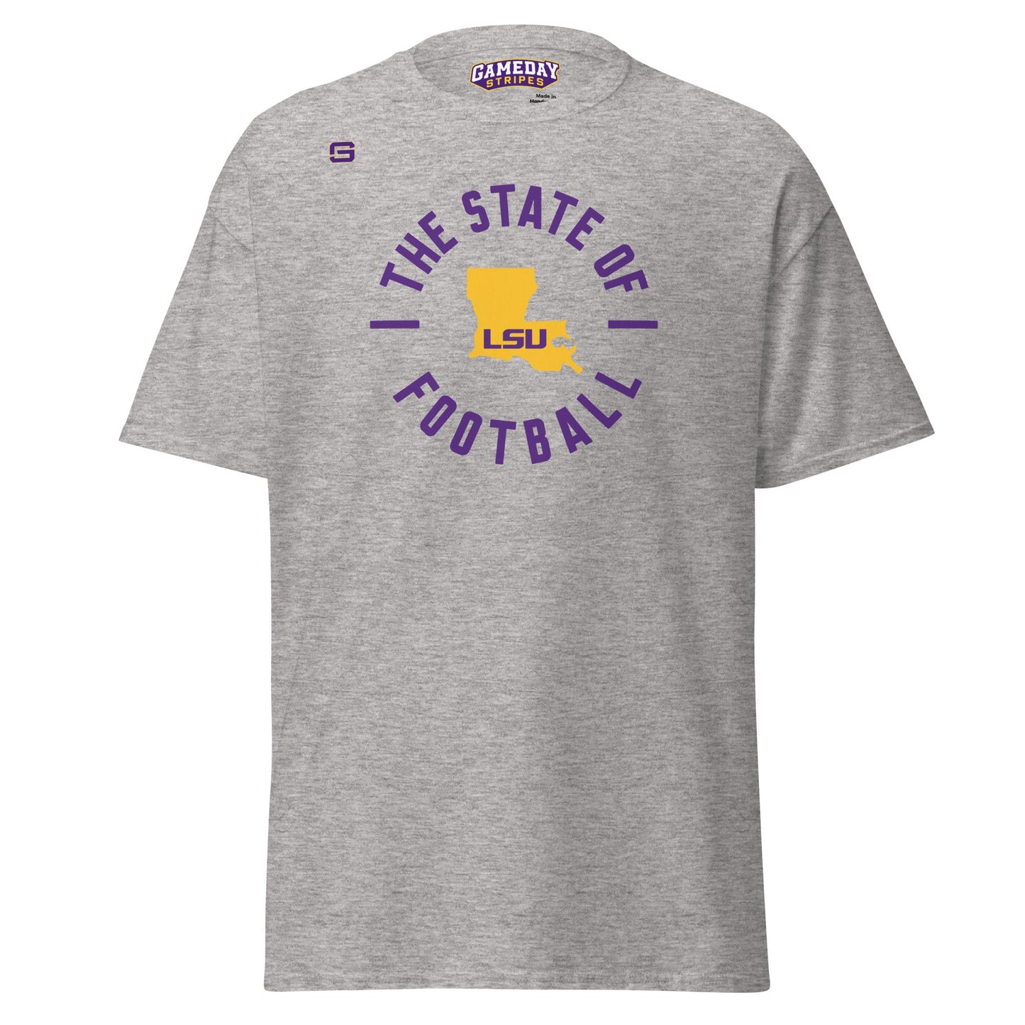 LSU Football State of Football Mens T Shirt
