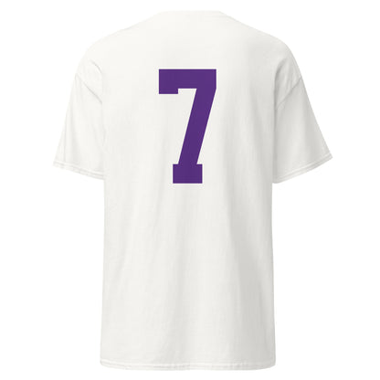 LSU Football 7 Mens T Shirt White
