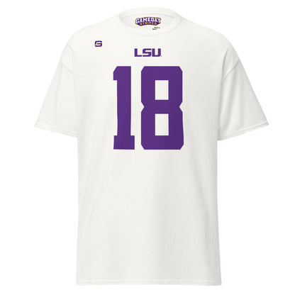 LSU Football 18 Mens T Shirt White