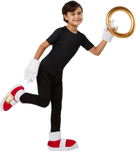 Sonic Kids Costume Accessory Kit Ring, Shoes Covers and Gloves