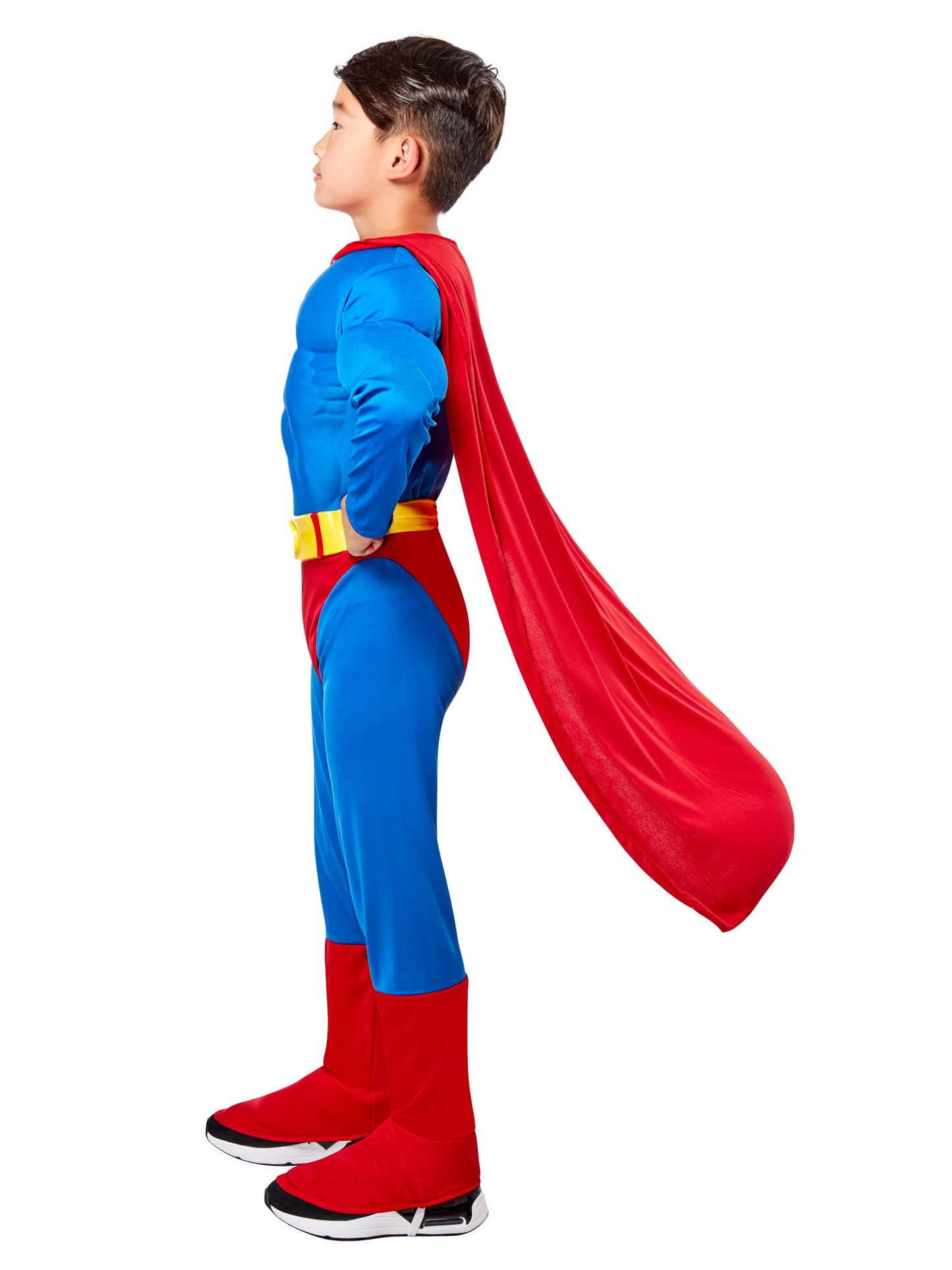 Deluxe Superman Muscle Chest Costume With Cape Child