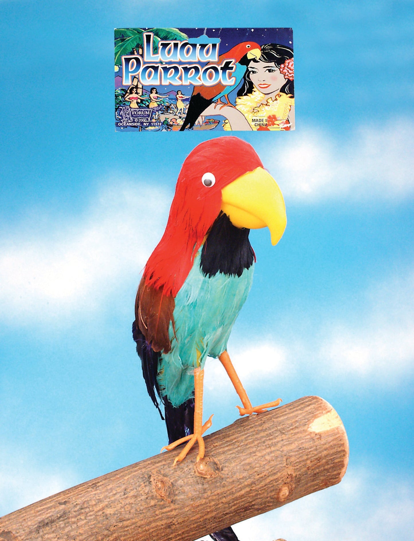 Colorful Feathered Bird Pirate Parrot Prop Shoulder Sitter