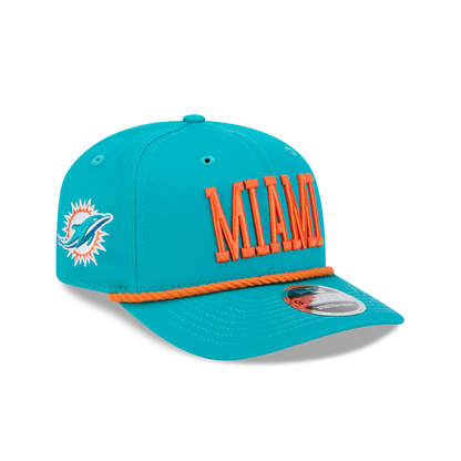 Miami Dolphins - NFL 9Seventy Woodmark Stretch-Snap Hat New Era