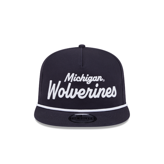 Michigan Wolverines - Golfer Team Text Snapback Hat New Era