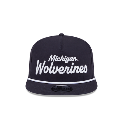 Michigan Wolverines - Golfer Team Text Snapback Hat New Era