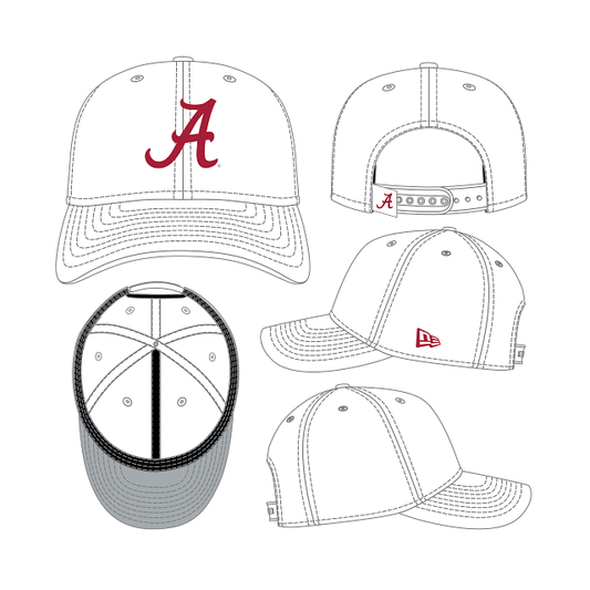 Alabama Crimson Tide - 9Seventy Stretch-Snap  Hat New Era