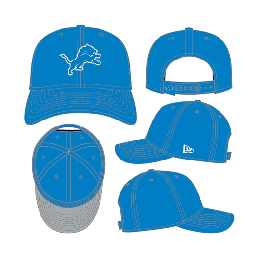 Detroit Lions - 9Seventy Primary Logo Stretch-Snap Hat New Era