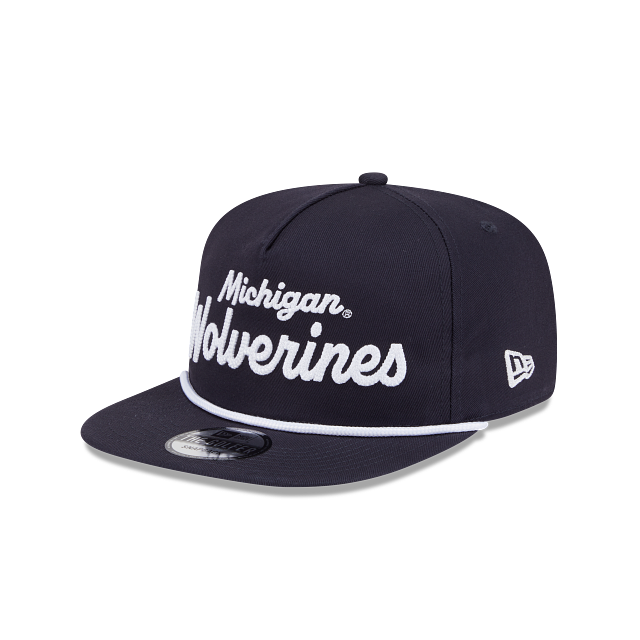 Michigan Wolverines - Golfer Team Text Snapback Hat New Era