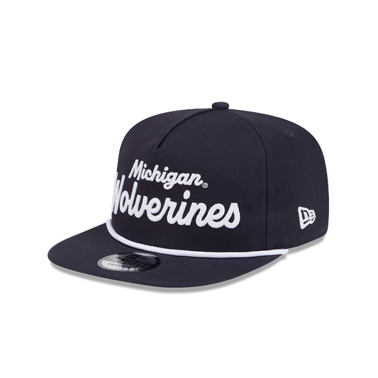 Michigan Wolverines - Golfer Team Text Snapback Hat New Era