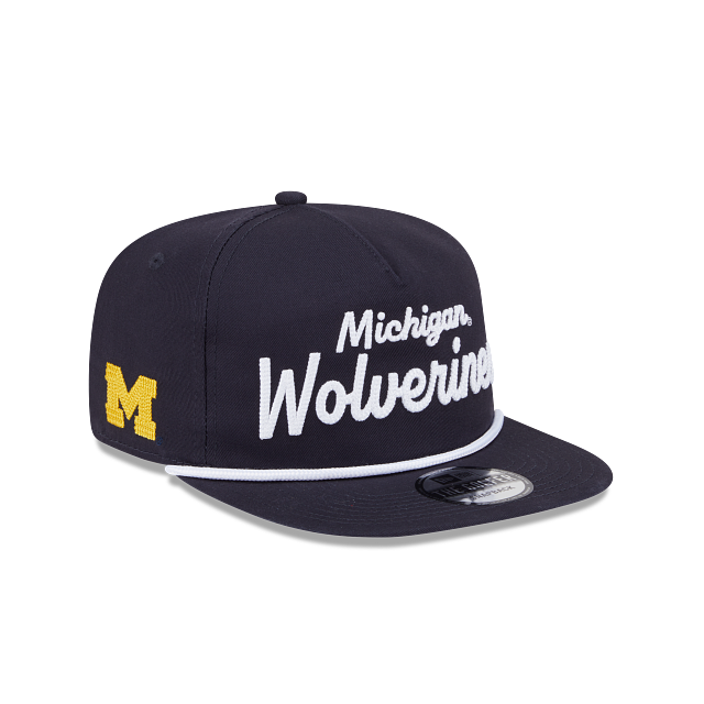 Michigan Wolverines - Golfer Team Text Snapback Hat New Era