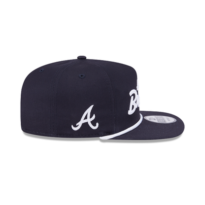 Atlanta Braves - Golfer Team Text Snapback Hat New Era