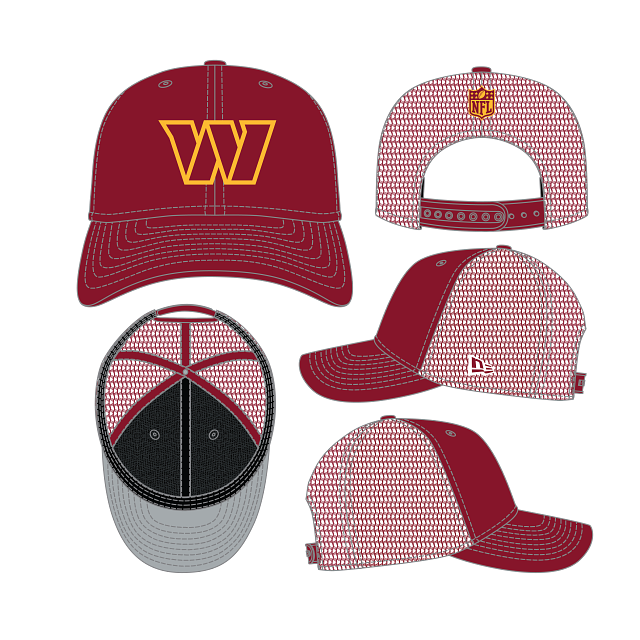 Washington Commanders - 9Seventy Team Trucker Adjustable Hat New Era