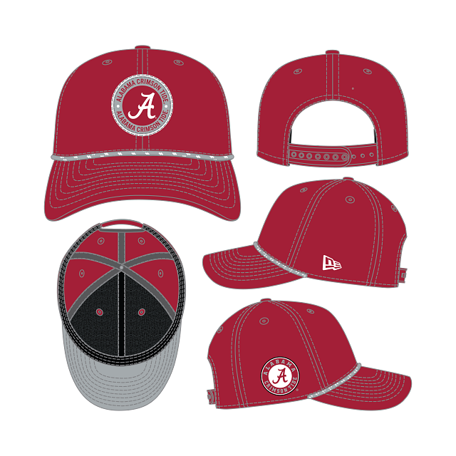 Alabama Crimson Tide - 9Seventy Stretch-Snap Hat New Era