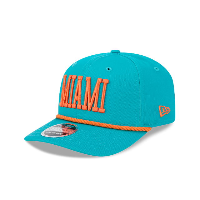 Miami Dolphins - NFL 9Seventy Woodmark Stretch-Snap Hat New Era