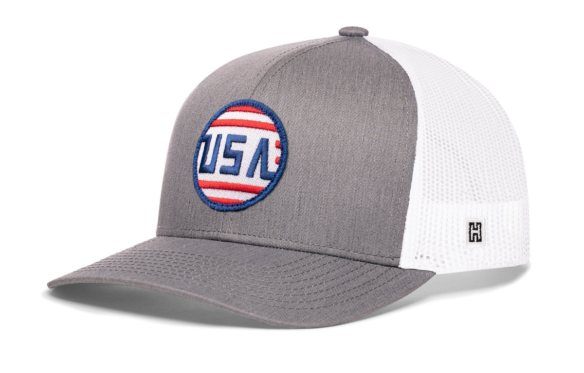 USA Stripes Trucker Haka Hat Black America Snapback