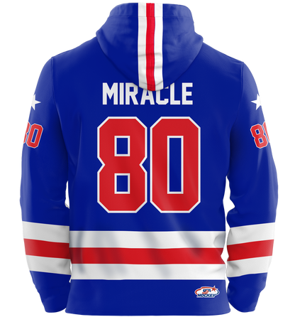 USA Hockey Miracle on Ice 1980 Authentic Royal Blue Hoodie