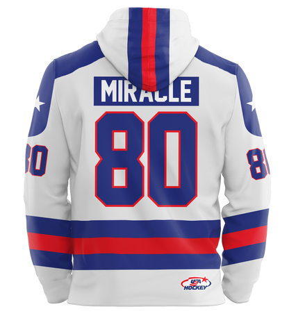 USA Hockey Miracle on Ice 1980 Authentic White Hoodie
