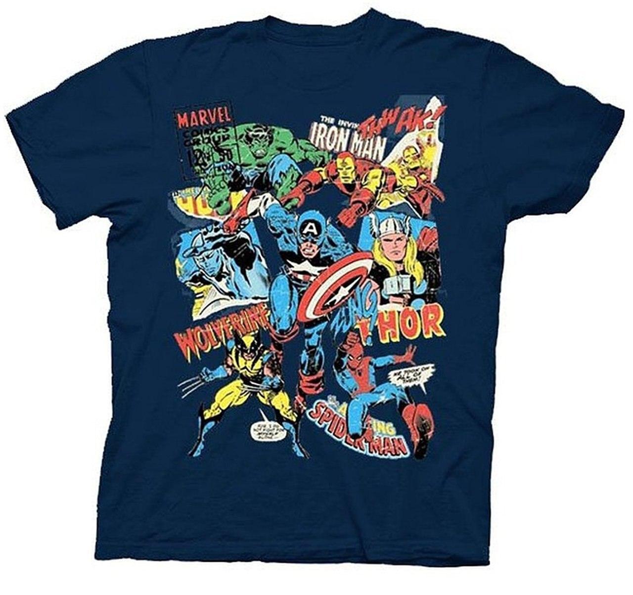 UV Collage Navy Youth T Shirt