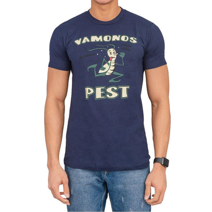 Vamonos Pest Logo Adult Navy T Shirt