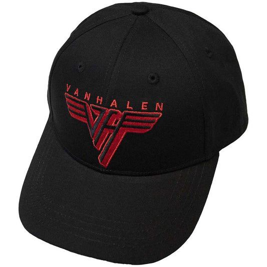 Van Halen Classic Red Logo Hat Black