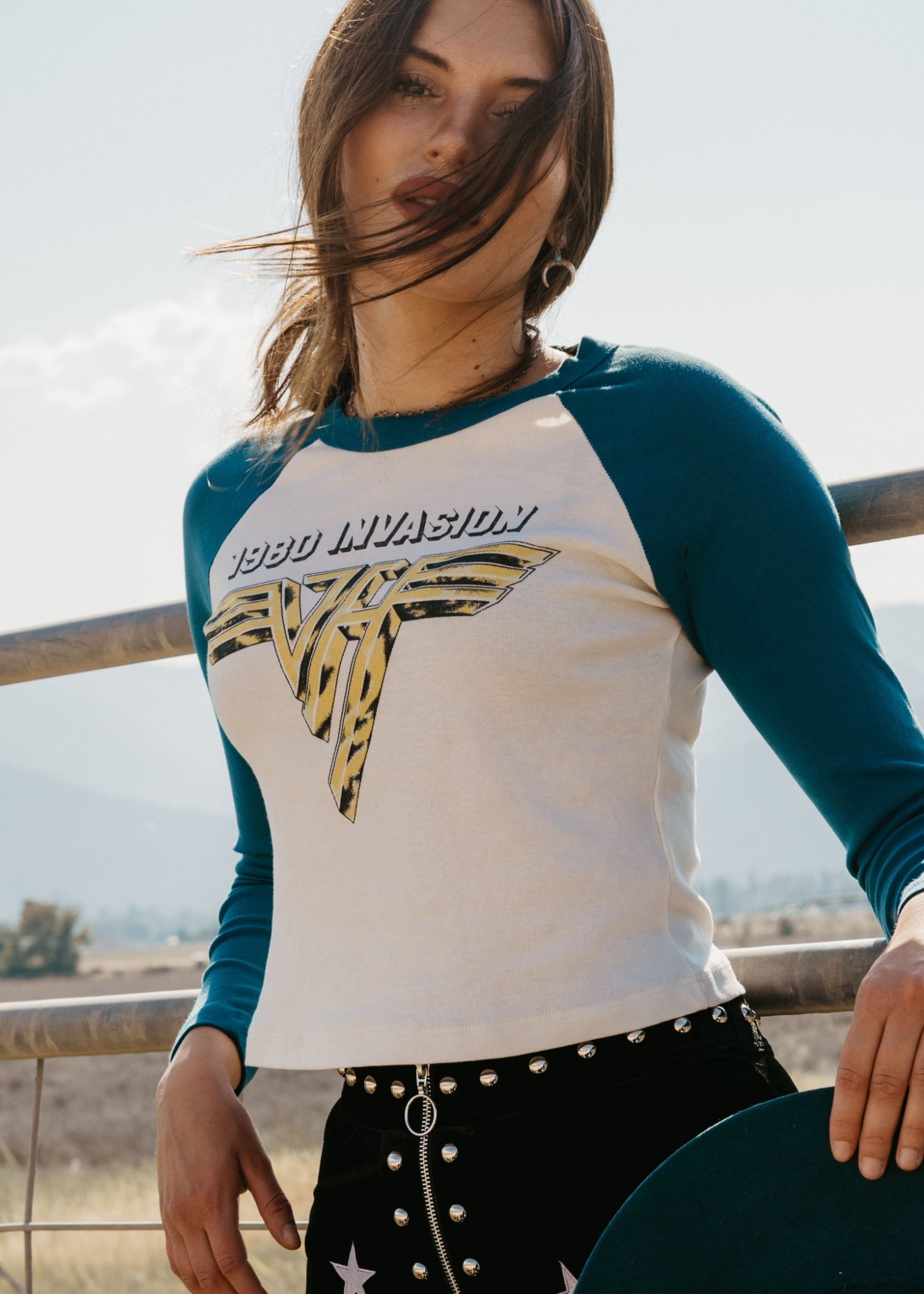 Van Halen 1980 World Invasion Tour Womens Raglan Band T Shirt – Daydreamer LA