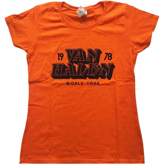 Van Halen World Tour '78 Womens T Shirt