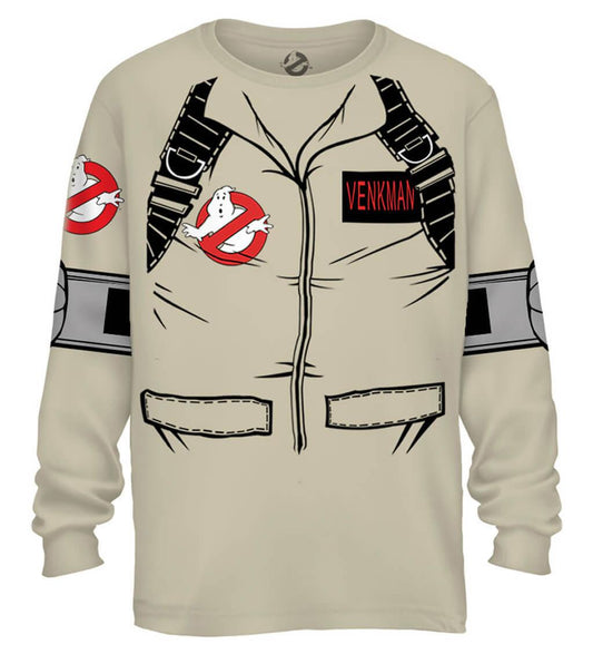 Venkman Long Sleeve Costume T Shirt With Back Print