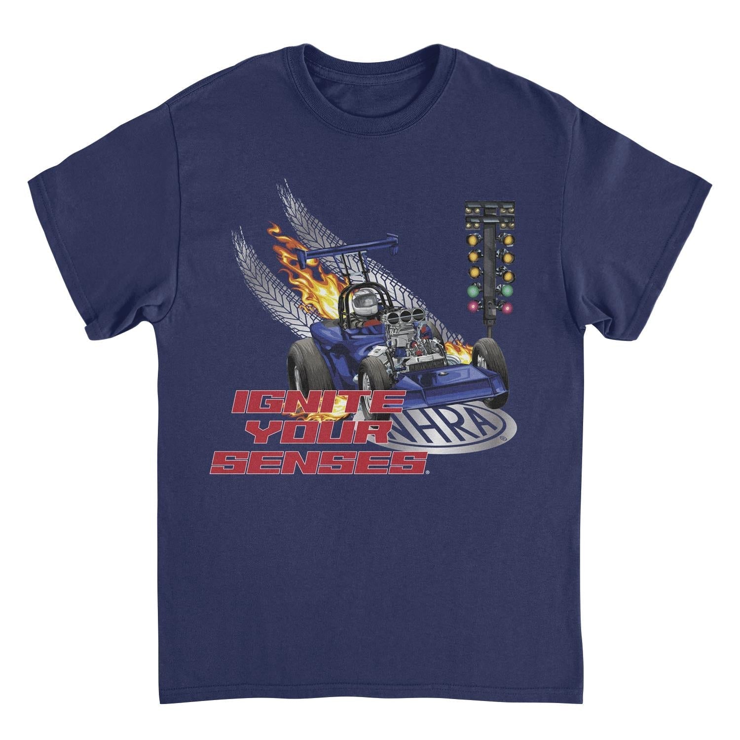 NHRA Ignite Your Senses Navy Mens T Shirt