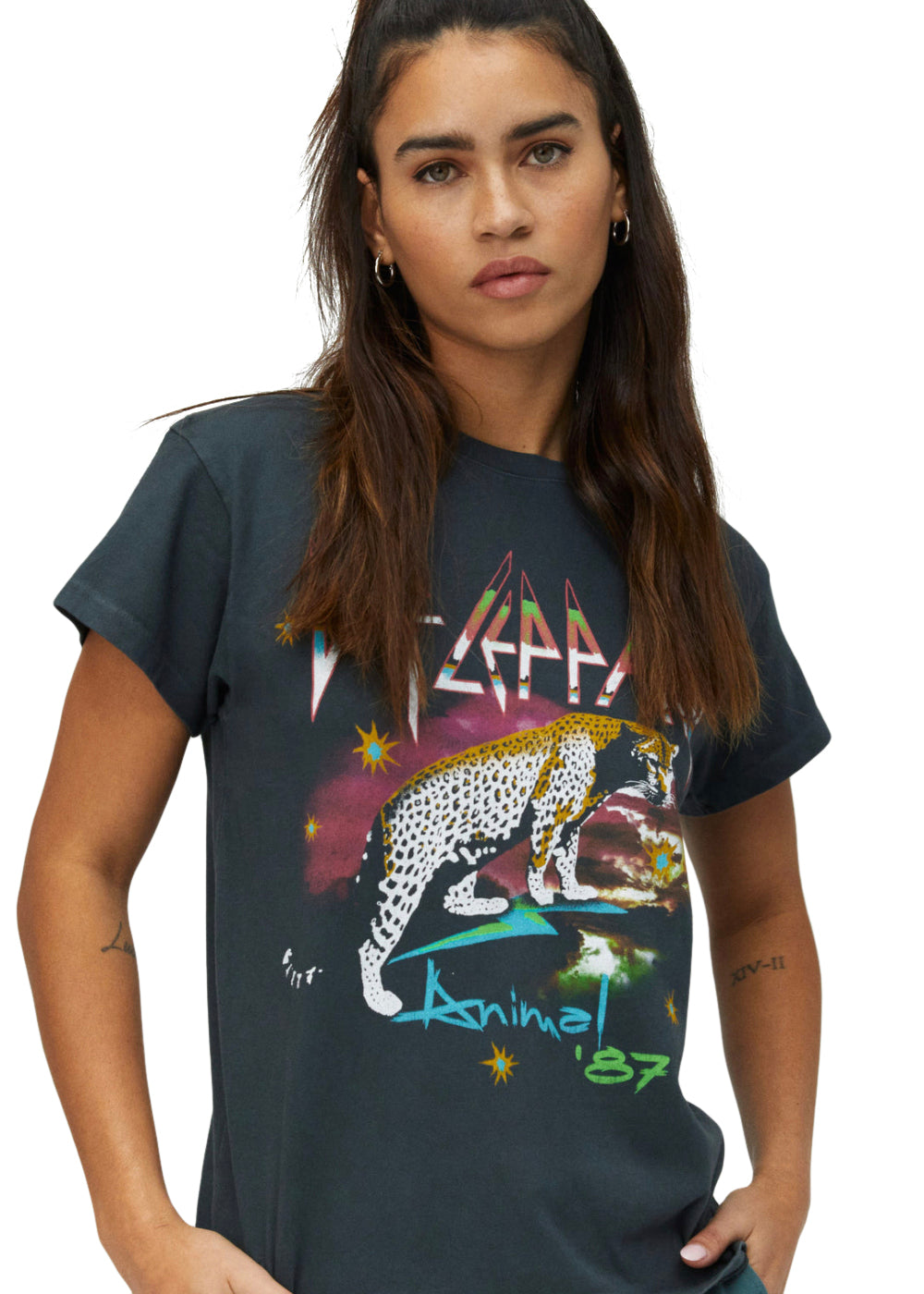 Def Leppard Animals '87 Tour Womens Tee T Shirt Black by Daydreamer LA