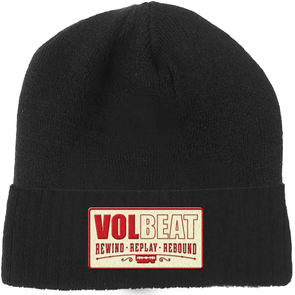 Volbeat Rewind, Replay, Rebound Beanie Hat Black
