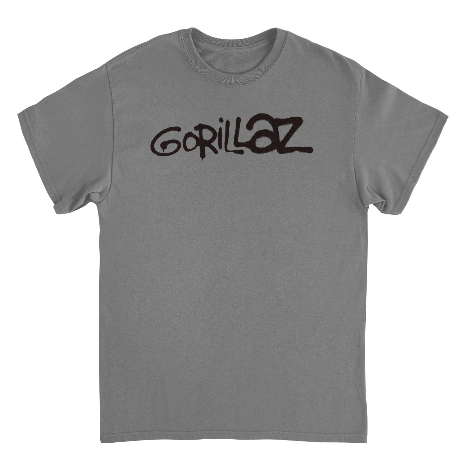 GORILLAZ Logo Graffiti Black Mens T Shirt