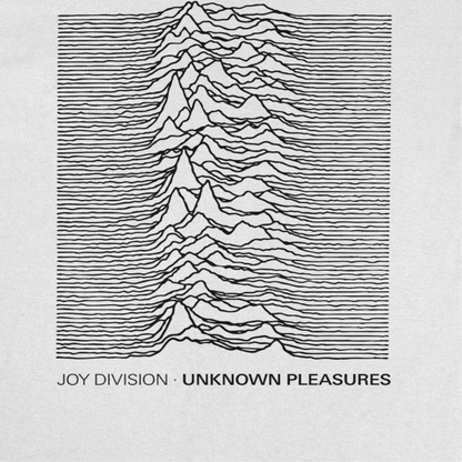 Joy Division Unknown Pleasures Text Mens T Shirt