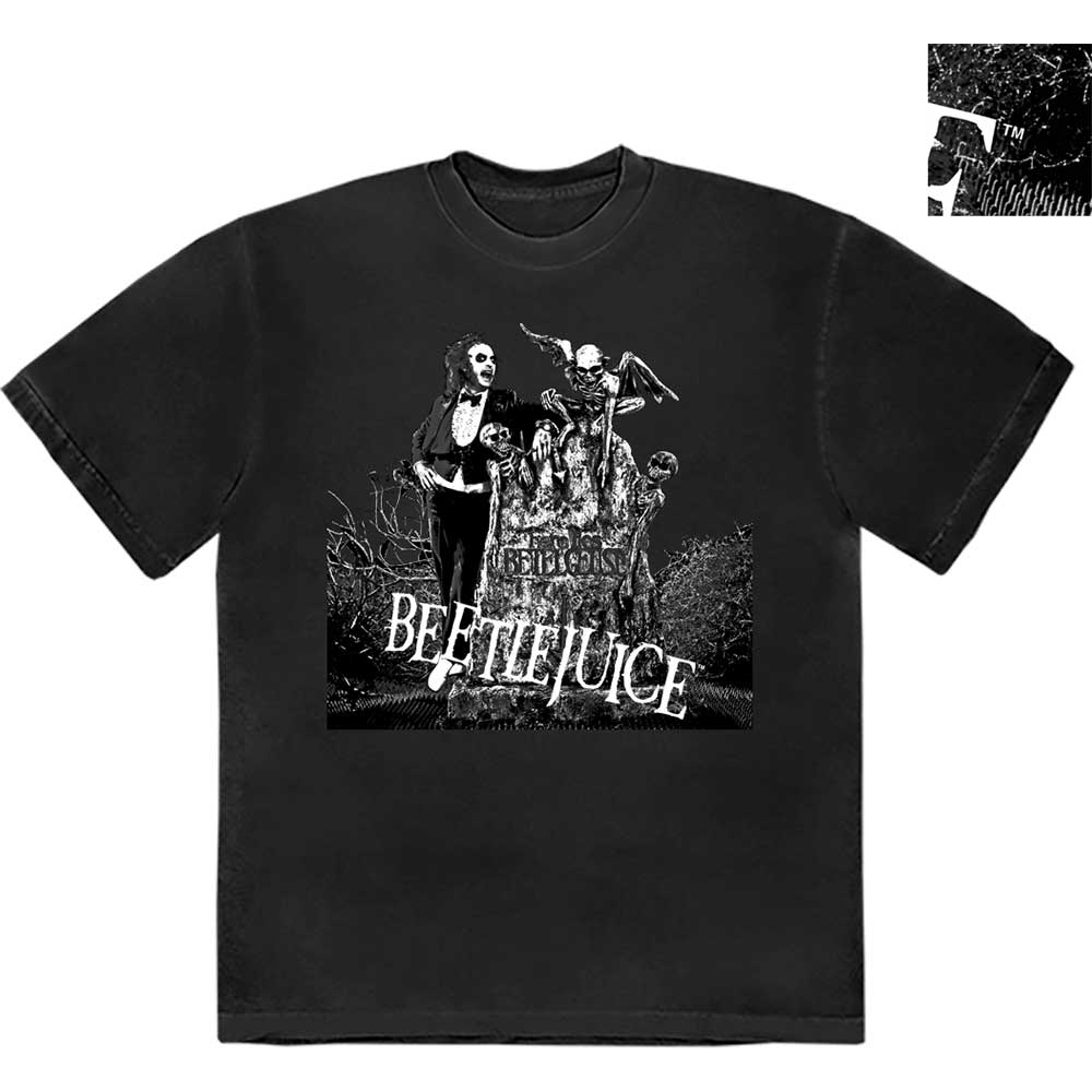 Warner Bros Beetlejuice Grave Scene Mens T Shirt