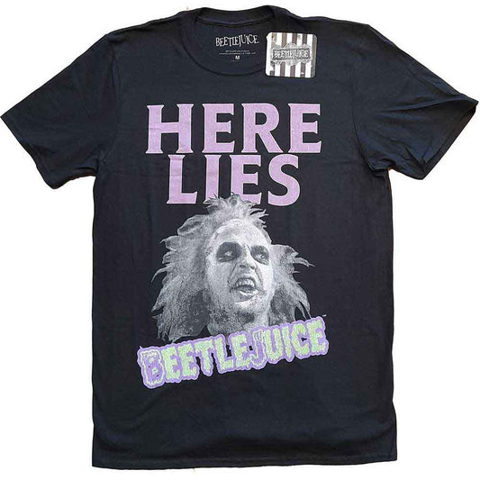 Warner Bros Beetlejuice Here Lies‚Ä¶ Mens T Shirt