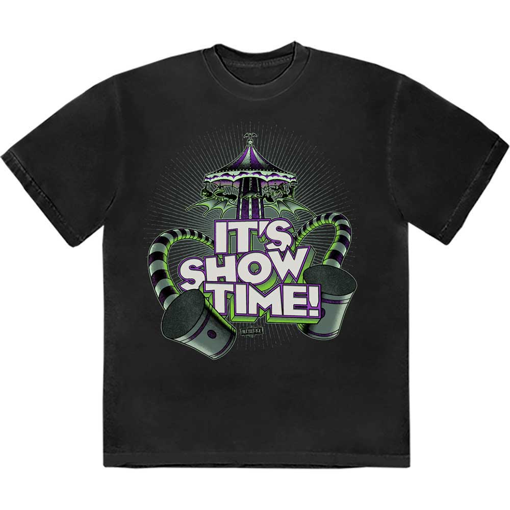 Warner Bros Beetlejuice It's Showtime Carousel Mens T Shirt