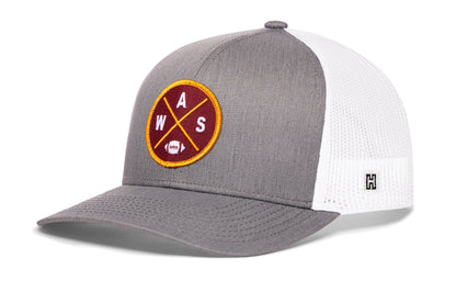Washington DC Trucker Haka Hat Black WAS X Football Snapback