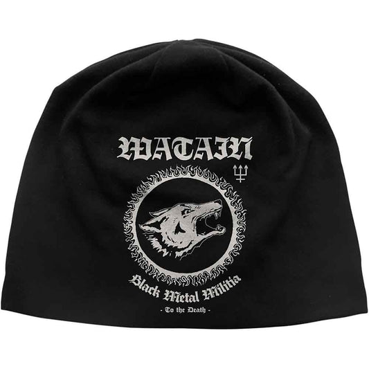 Watain Black Metal Militia Beanie Hat Black