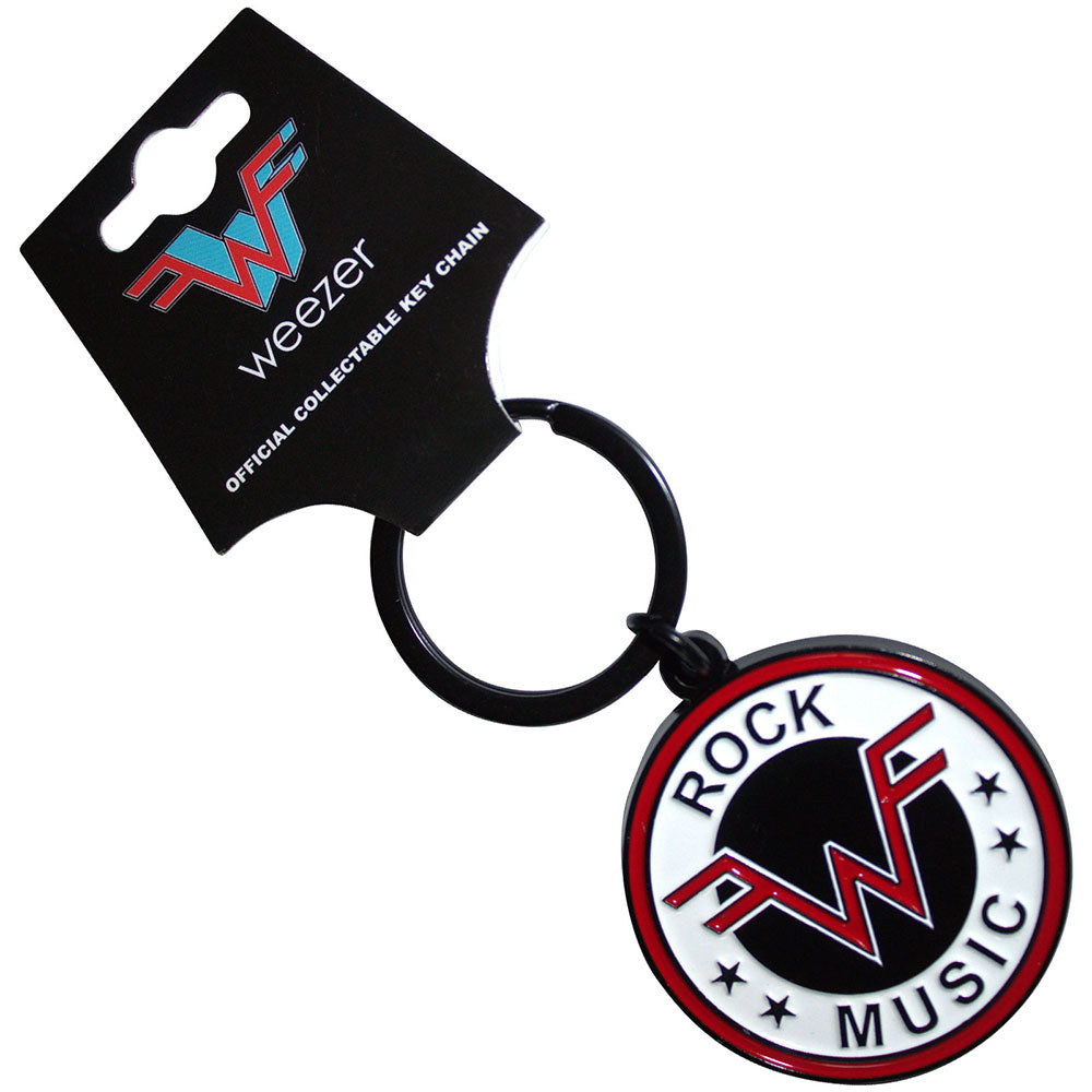 Weezer Rock Music Emblem Keychain