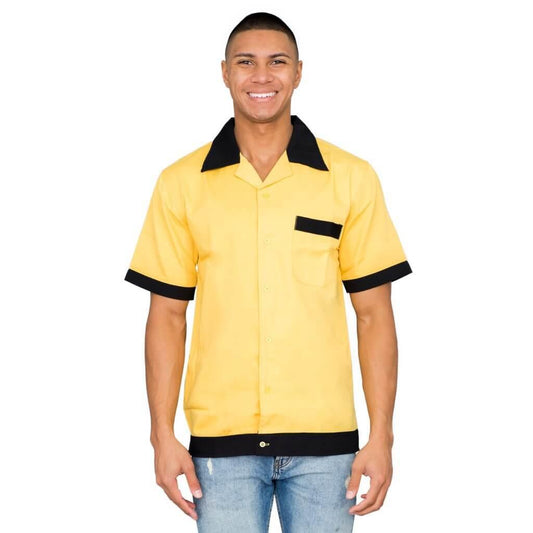 Wesley Crushers Bowling Gold Adult Button Up Costume Shirt
