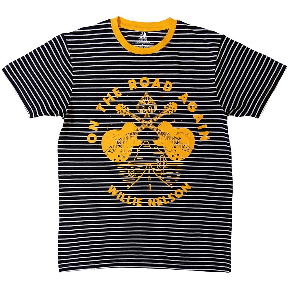 Willie Nelson On The Road Again Mens T Shirt