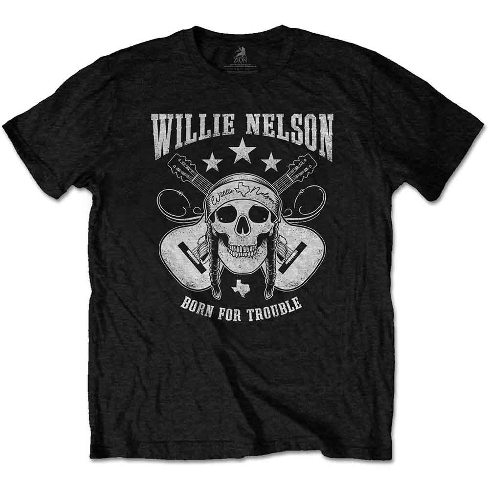 Willie Nelson Skull Mens T Shirt