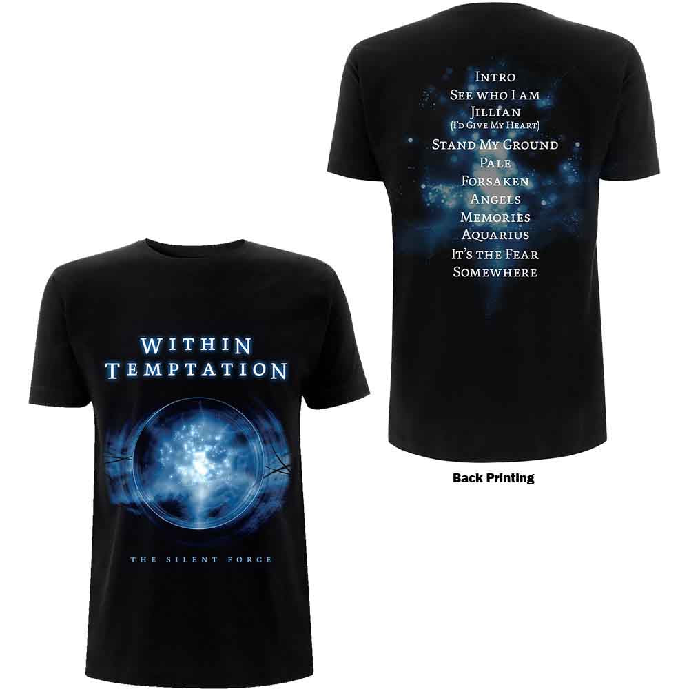 Within Temptation Silent Force Tracks Mens T Shirt