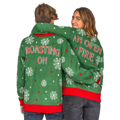 Women's Chest Snowflakes Christmas Tree Ugly Christmas Sweater