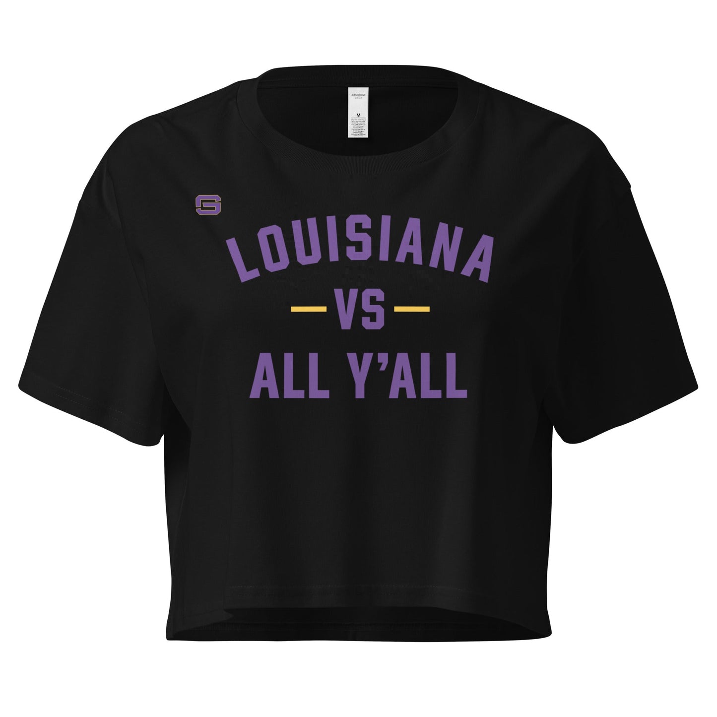 Louisiana Vs. All Y'all Womens Crop Top Shirt