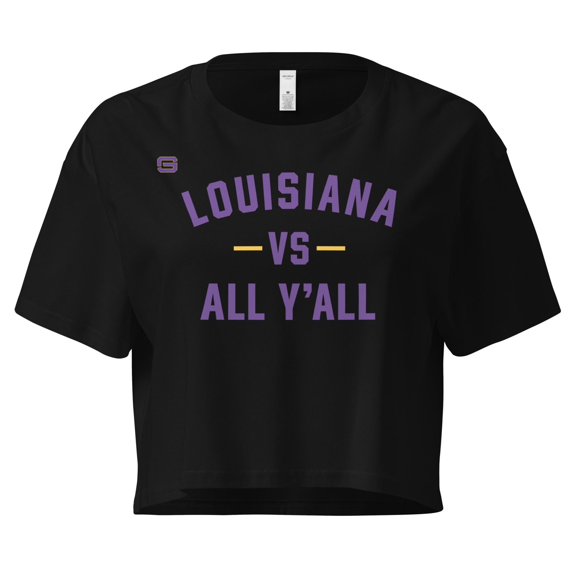 Louisiana Vs. All Y'all Womens Crop Top Shirt
