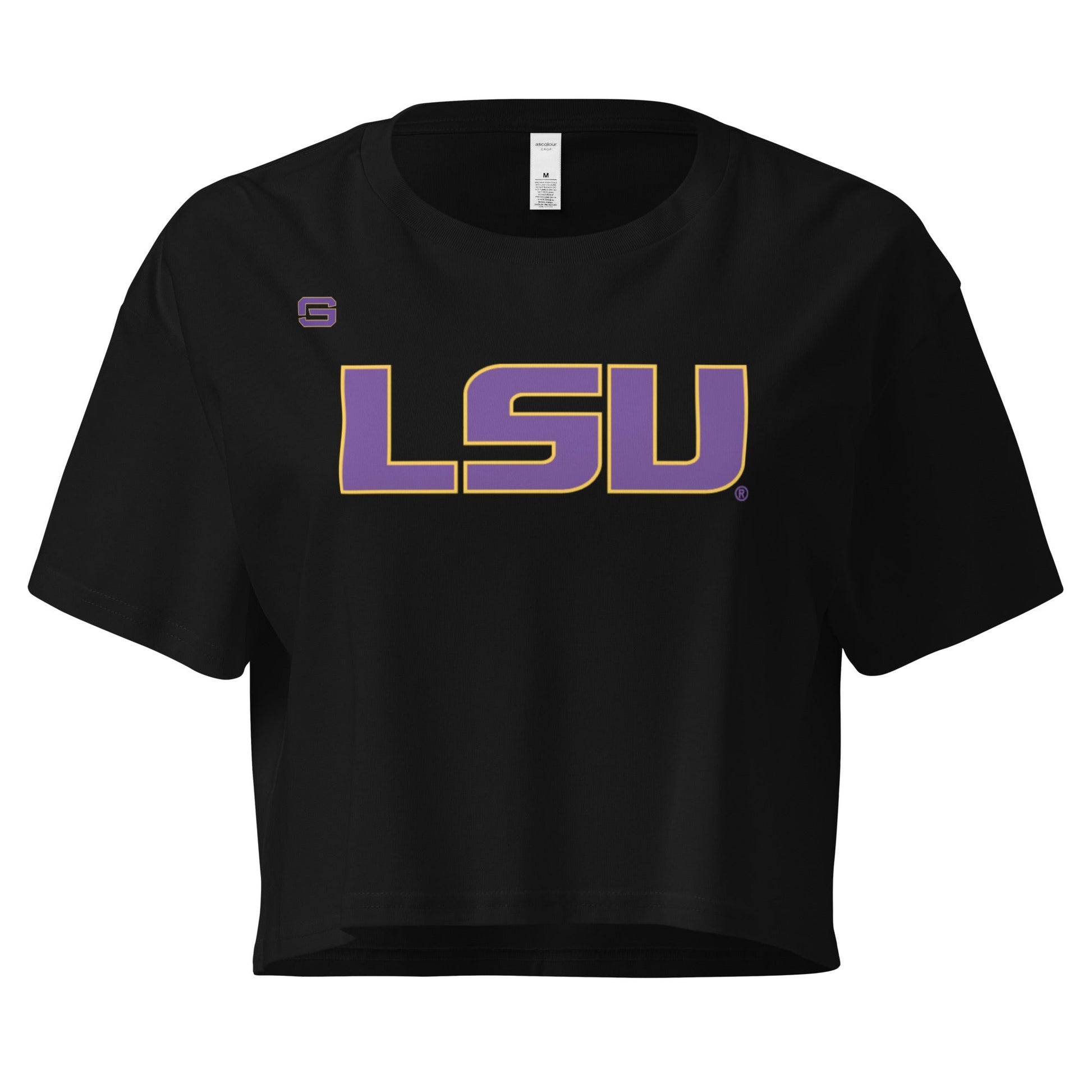 LSU Womens Crop Top Shirt
